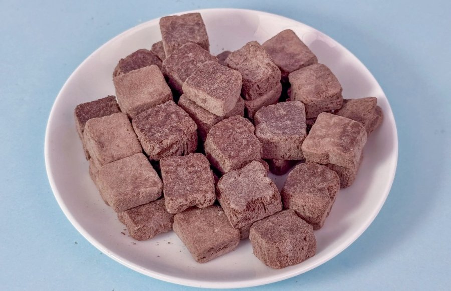 Freeze dried ice cream chocolate pieces