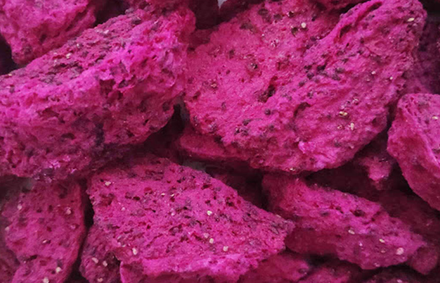 OEM Private Label Wholesale Bulk Pitaya Pieces Freeze Dried Dragon Fruit