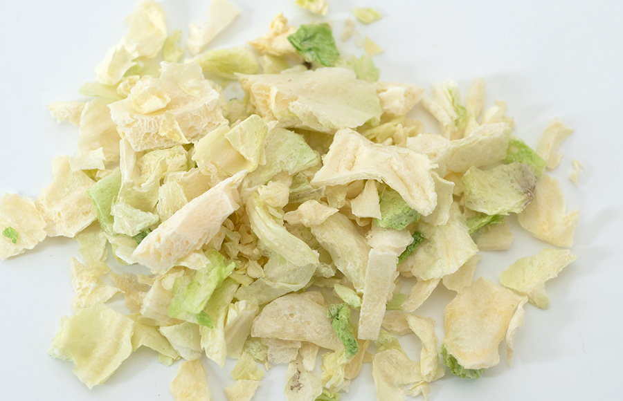 IQF Premium quality organic freeze dried cabbage