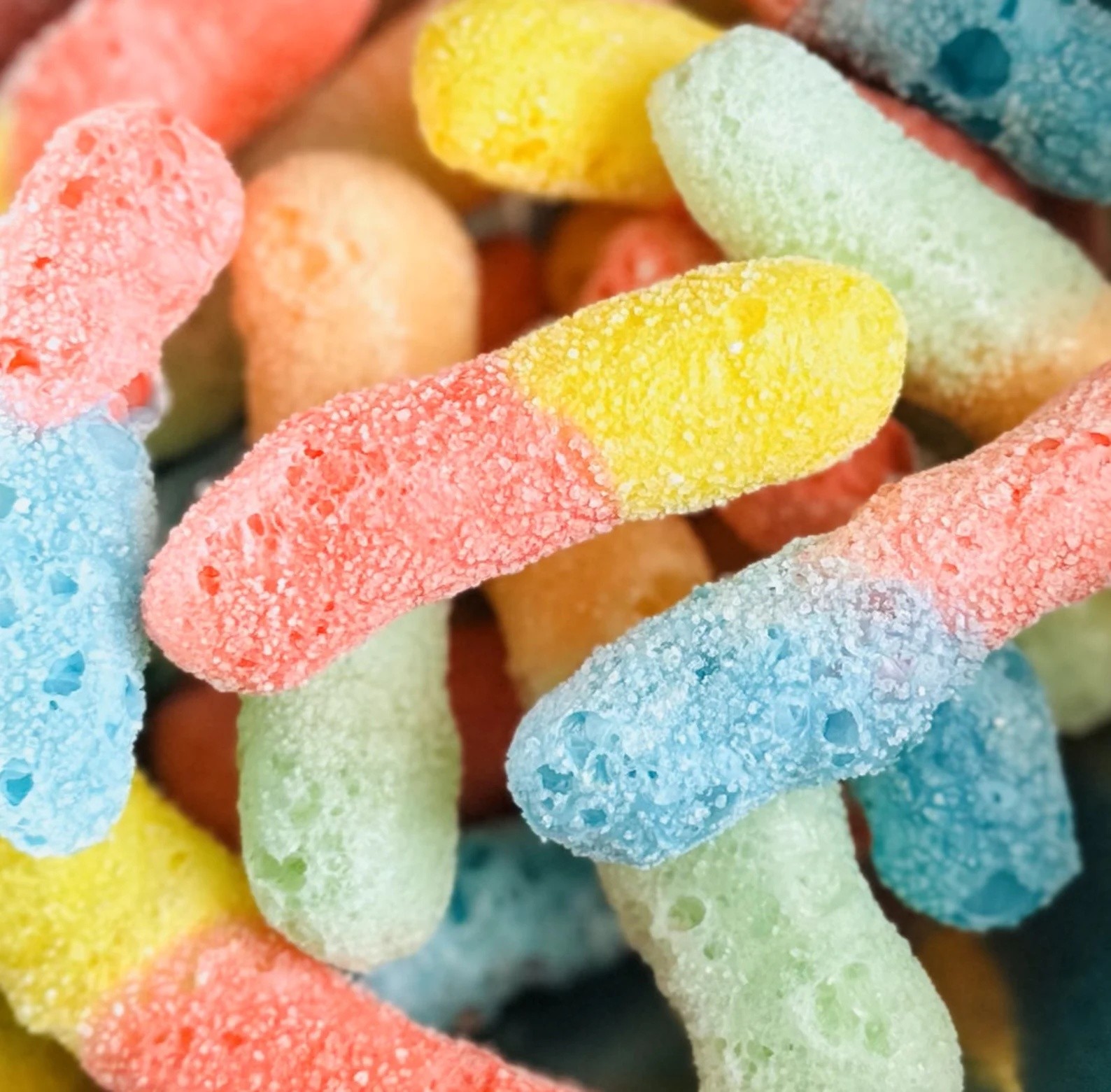 freeze dried Sour Worms for Resale