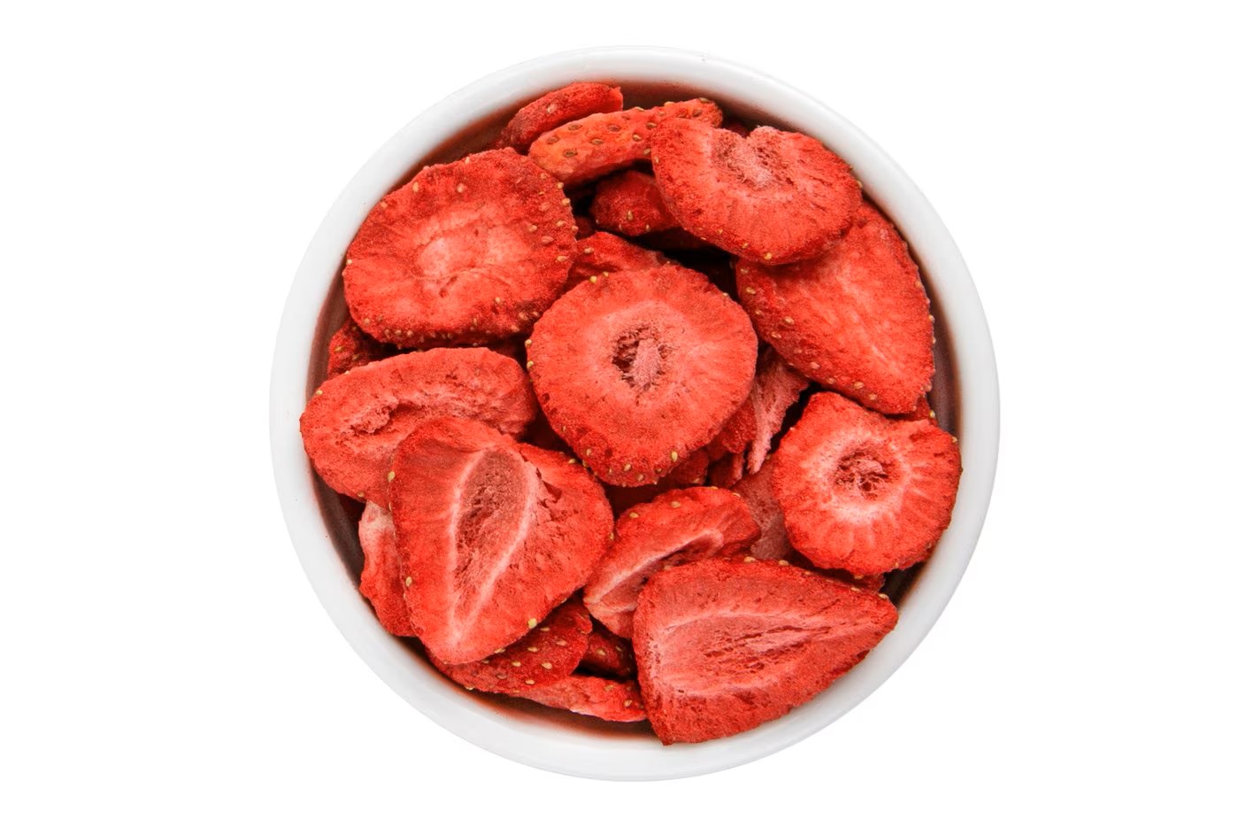 healthy Freeze Dried foods strawberry Opposite  