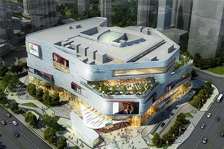 Urban complexes - Qingdao CapitaMall New City Center, AUX Plaza, Binzhou Joy City