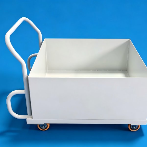 Material turnover box trolley