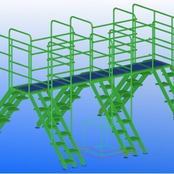 Order picking ladder/Crossover ladder
