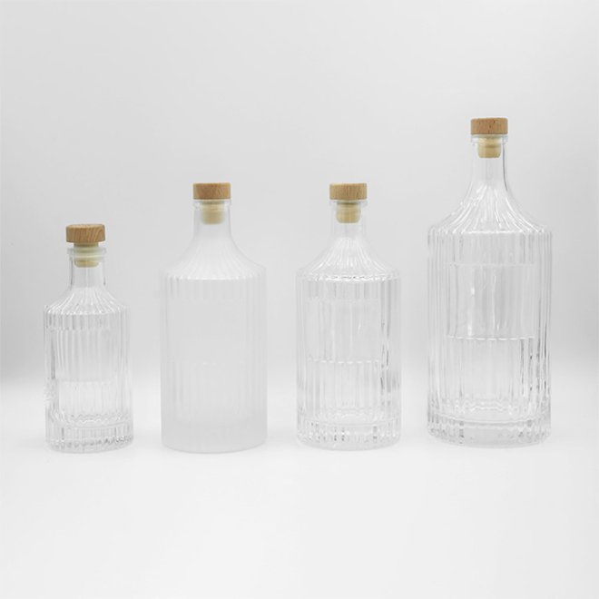 200ml 330ml 500ml 700ml Empty Vodka Whisky Gin Glass Bottles