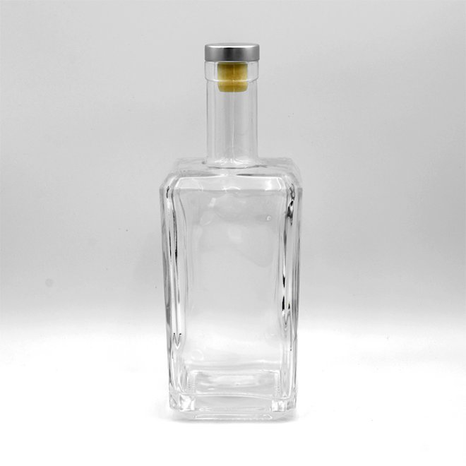 750ml Carved Empty Glass Bottles For Liquor