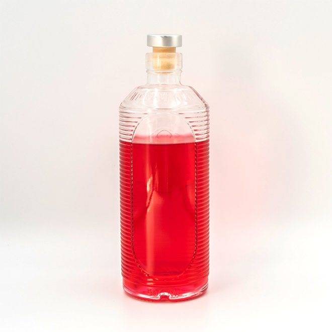 1000ml Custom Label Large Capacity Whiskey Glass Bottle