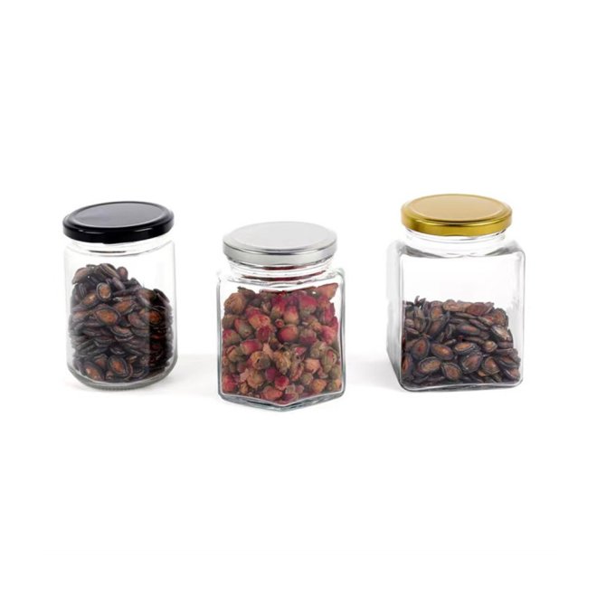 Food Containers Storage Transparent Empty Glass Jars