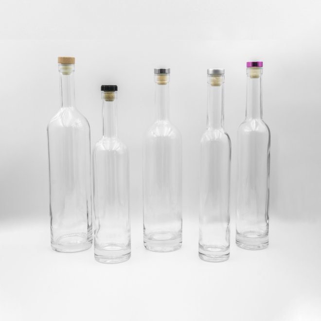 375ml 500ml 700ml High Clear Empty Liquor Spirit Wine Glass Bottles