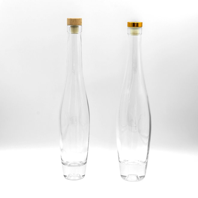 200ml 375ml 500ml High Clear Frosted Glass Spirit Bottle