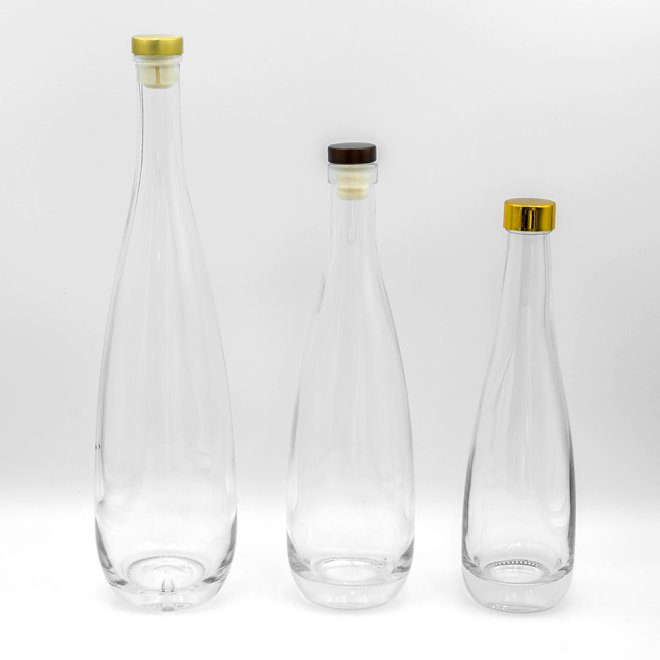 200ml 300ml 500ml Clear Beverage Glass Bottles