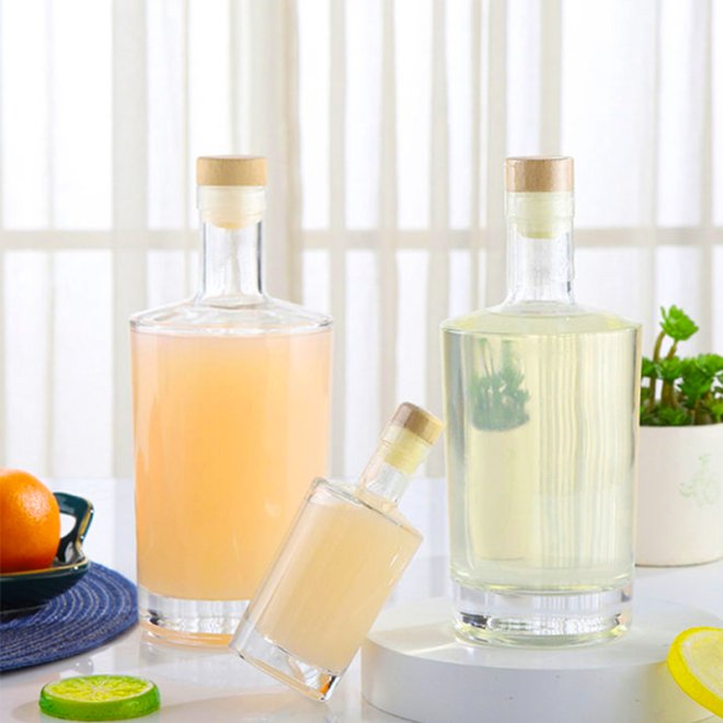  Spirit Vodka Gin Rum Storage Glass Bottles