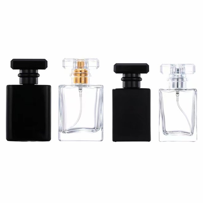 Black Matte Custom Perfume Glass Bottle