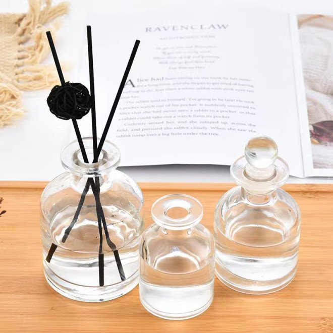 Multiple Sizes Electroplated 50ml Mini Perfume Glass Bottle