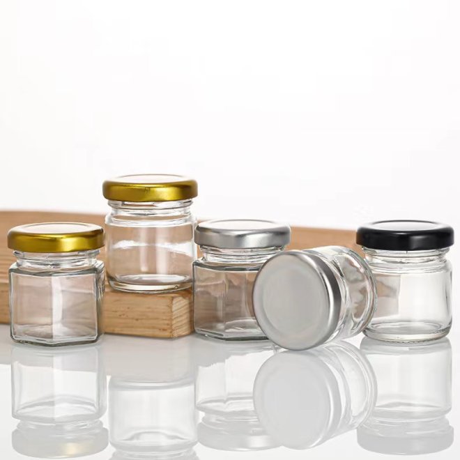 Crystal Empty Clear Round Glass Jars With Lids