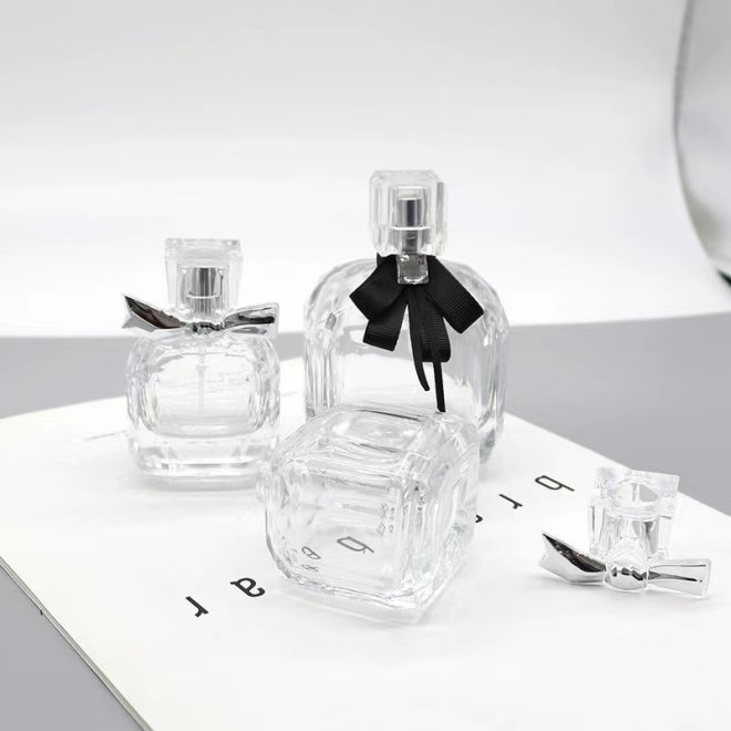 Empty 50ml Transparent Glass Perfume Bottle