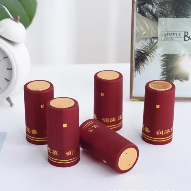 Red Wine 30mm PVC Heat Shrink Capsule Cap