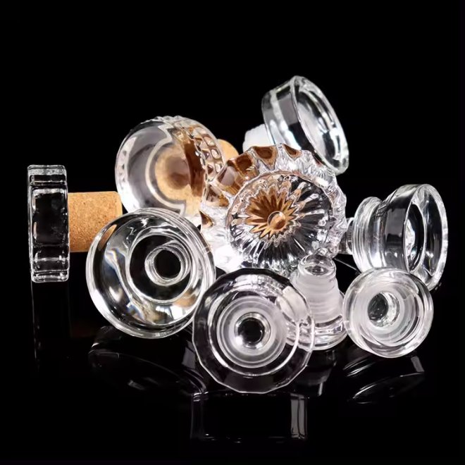 Glass Cap For Vodka Whisky Glass Liquor Bottle