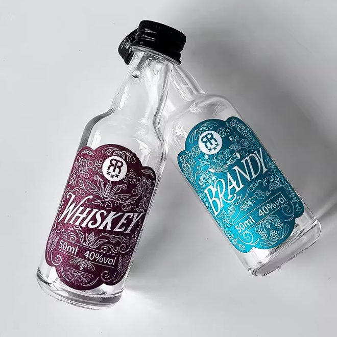 Personalize Textured Embossed Label Sticker For Bottle