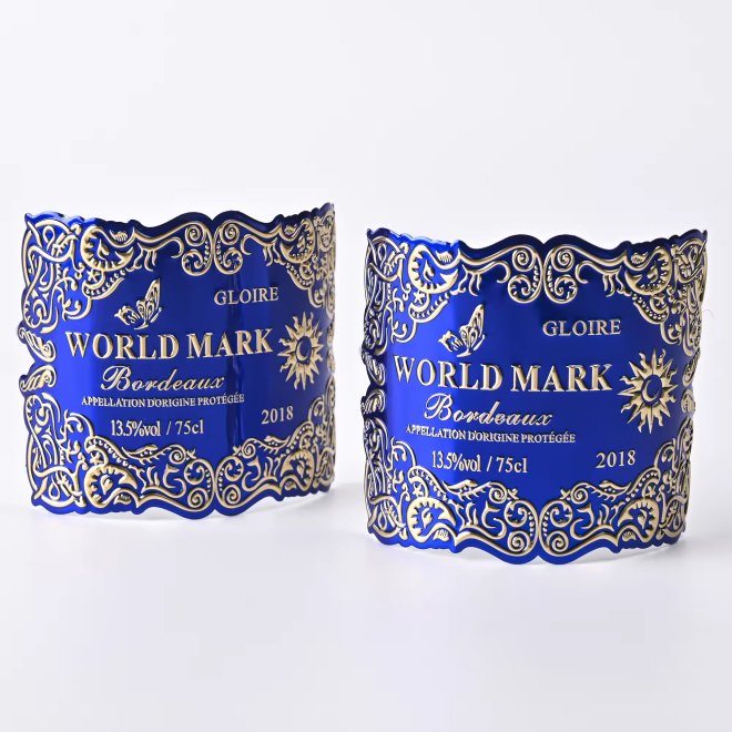 3D Aluminum Printed Custom Logo Metal Plates Label