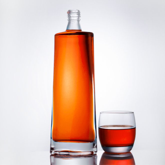 Wholesale 500ml Clear Round Glass Bottles With Stoppers