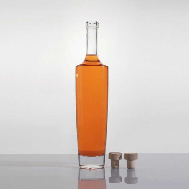 Gin Brandy whiskey Glass Bottle With Airtight Cork