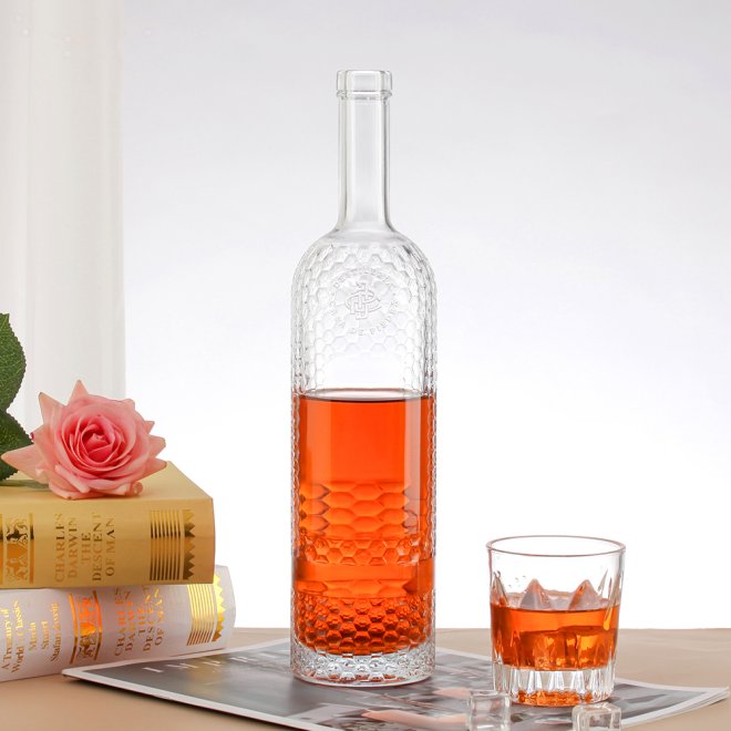 Hot Sale Liquor Vodka Alcoholic Drink Whiskey Gin Rum Glass Bottle