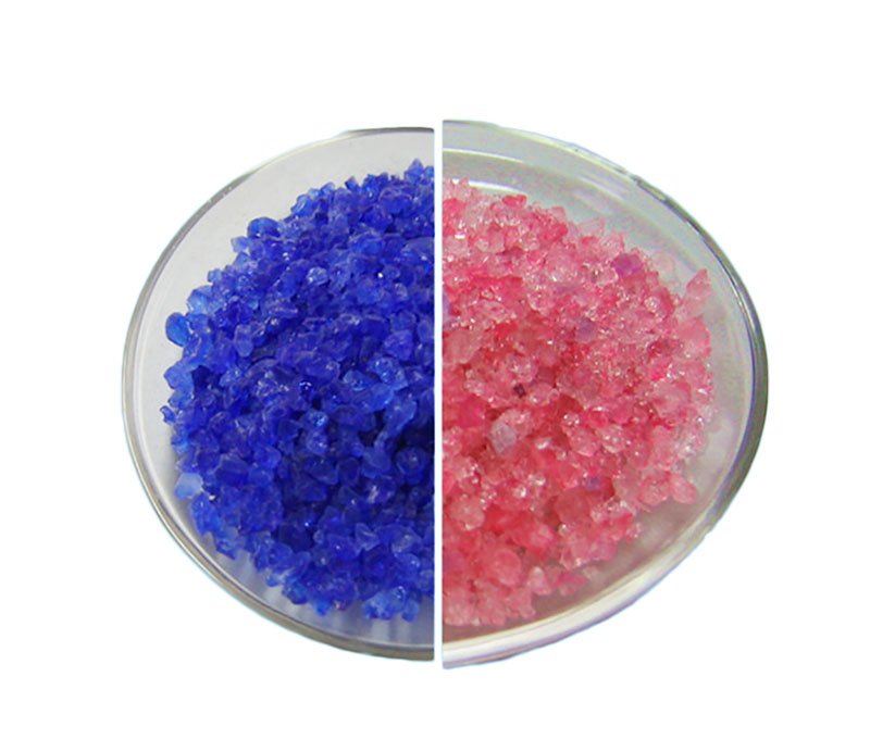 Silica Gel Lump Azul a Pink