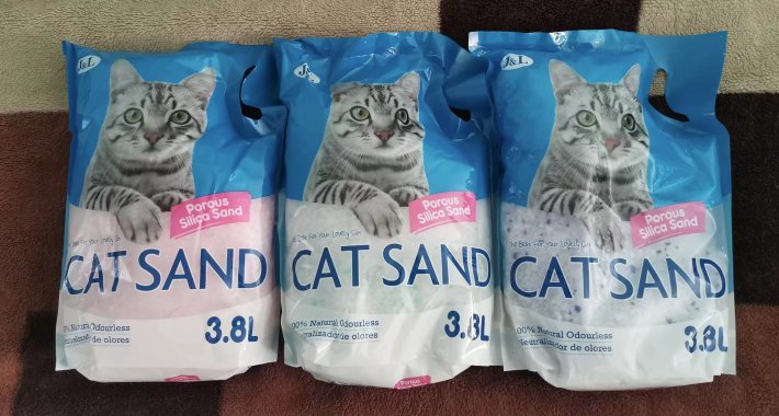 various flavor selection silica crystal cat sand