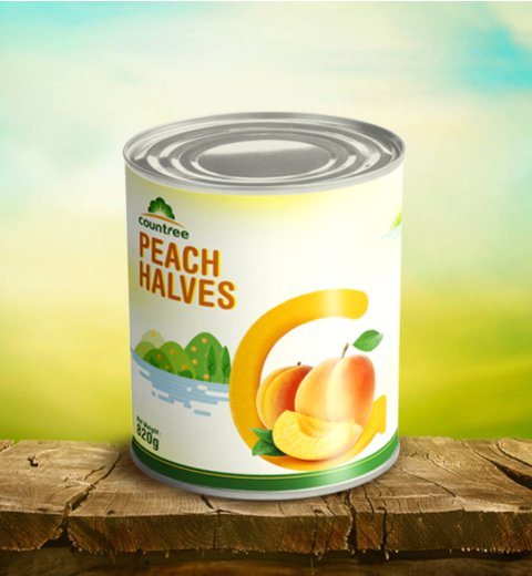Peaches in Tins
