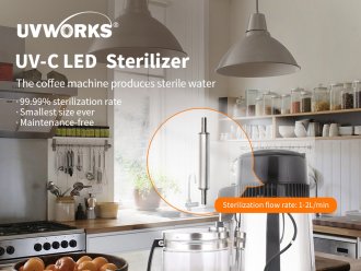 Sterilizer available for coffee machines