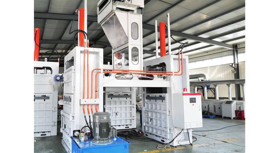 Double Working Unit Hydraulic Bale Machine