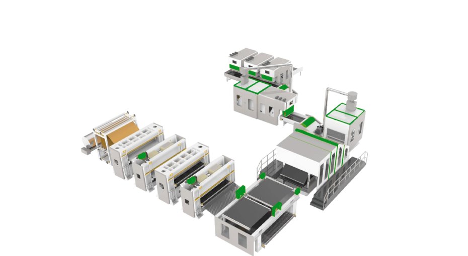 Needle punching felt production line