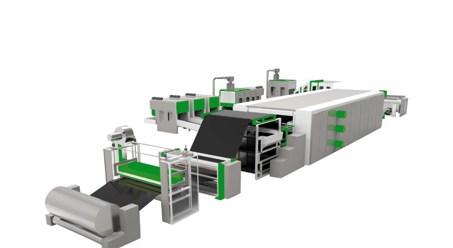 Thermo bonding wadding production line