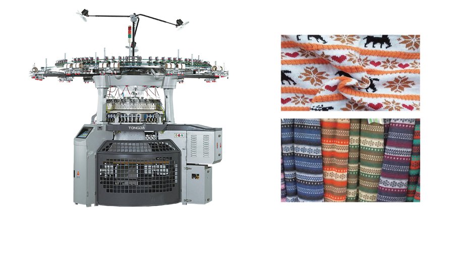 DOUBLE COMPUTERIZED TRANSFER RIB JACQUARD CIRCULAR KNITTING MACHINE