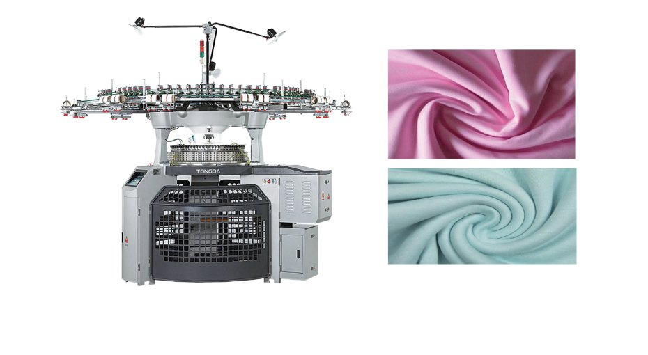 DOUBLE 2+4TRACKS INTERLOCK/RIB KNITTING MACHINE