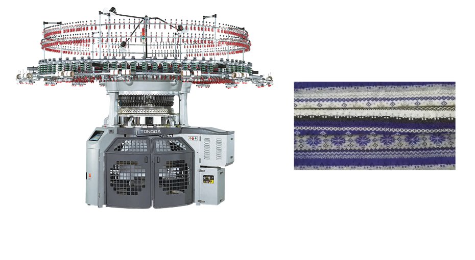 DOUBLE JERSEY 4/6 COLORS FULL COMPUTERIZED JACQUARD AUTO STRIPER CIRCULAR KNITTING MACHINE