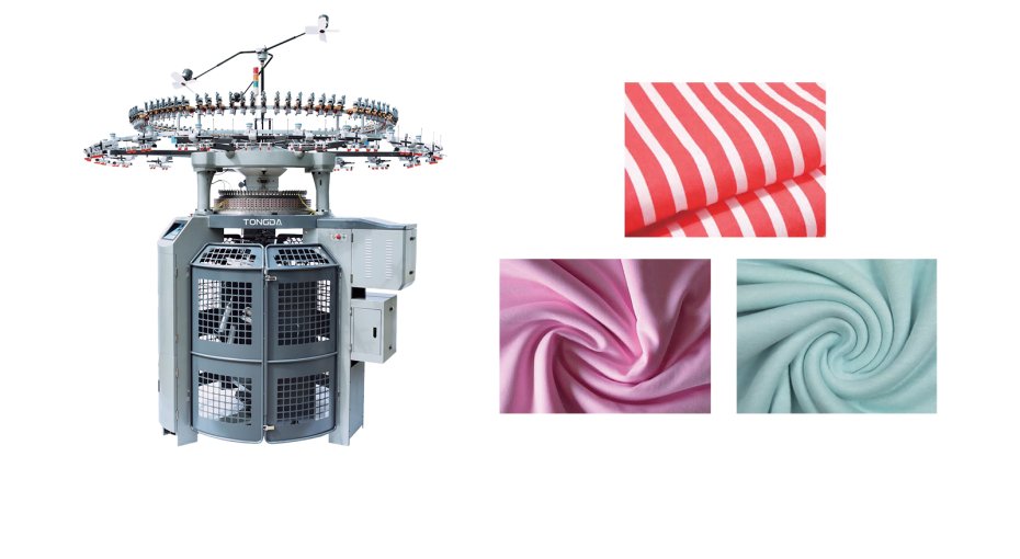 HIGH FRAME DOUBLE INTERLOCK/RIB KNITTING MACHINE