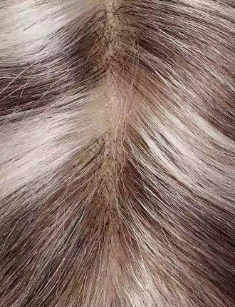 Stripe Color Human Hair Pieces Male Toupee Hair