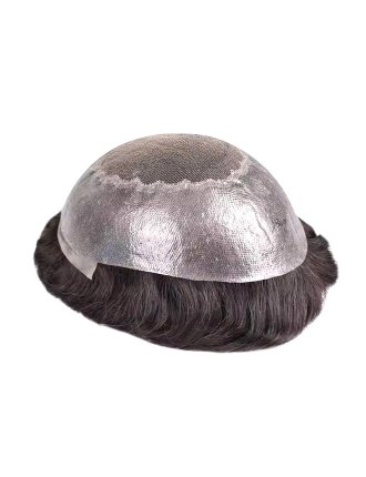 Lace With Poly Human Hair Toupee For Men Hair System