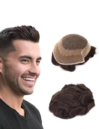 OCT Style Human Hair System Male Toupee