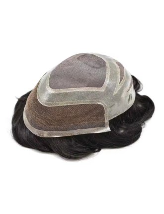 Human Hair Male Wigs 