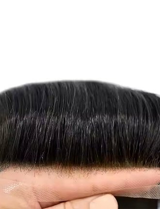 6x9" Human Hair Men Toupee Hair System