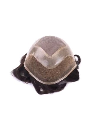 Versatile Human Hair Wig for Men Hair System