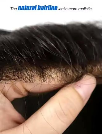 Human Hair Toupee Hair System For Men