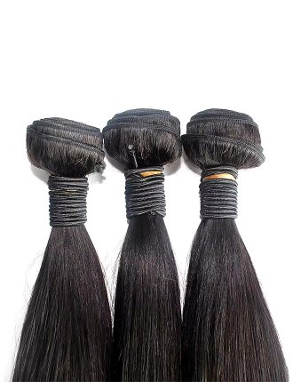 Natural Black Human Hair Bundles Extensions Of Hair