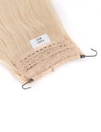 Straight Ponytail Human Hair Extensions Remy Hair