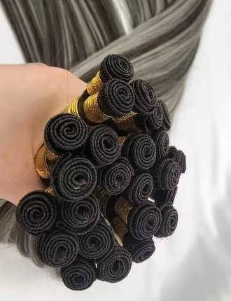 Hand Tied Human Hair Extensions Of Hair