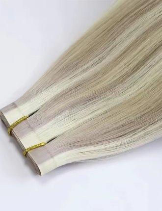 Human Hair Extensions Skin Weft For Women