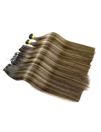 Micro Link Loop Bead Ring Human Hair Extensions